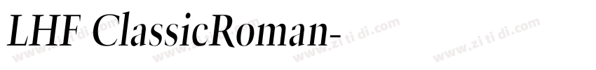LHF ClassicRoman字体转换